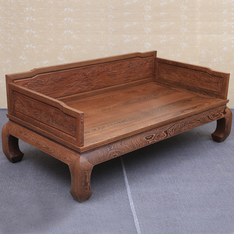 罗汉红木家具实木仿古书房卧室鸡翅木中式古典床榻罗汉床