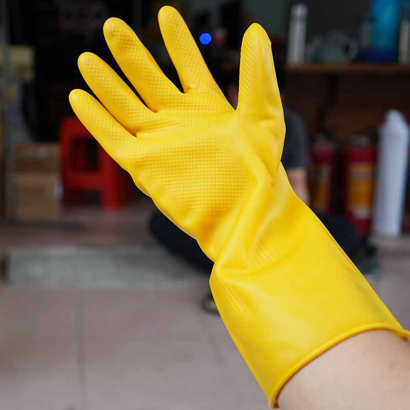 乳胶手套南洋加厚牛筋加长正品橡皮家用胶皮防护手套
