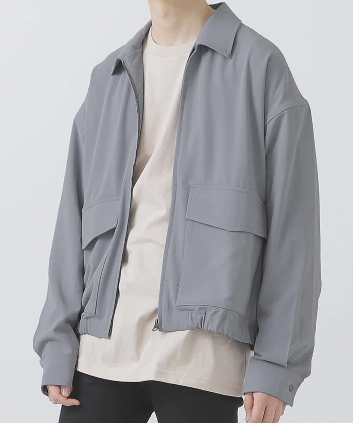 beamsdotzipupblouson21ss短款宽松两袋拉链夹克夹克