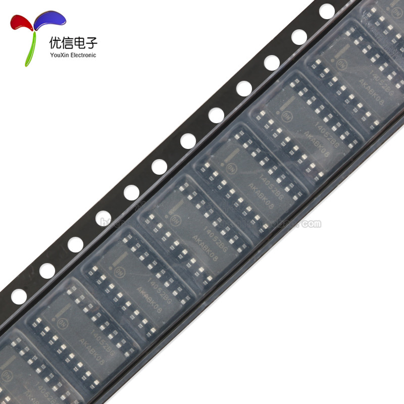 原装正品 mc14052bdr2g soic-16 双路4通道模拟多路复用器