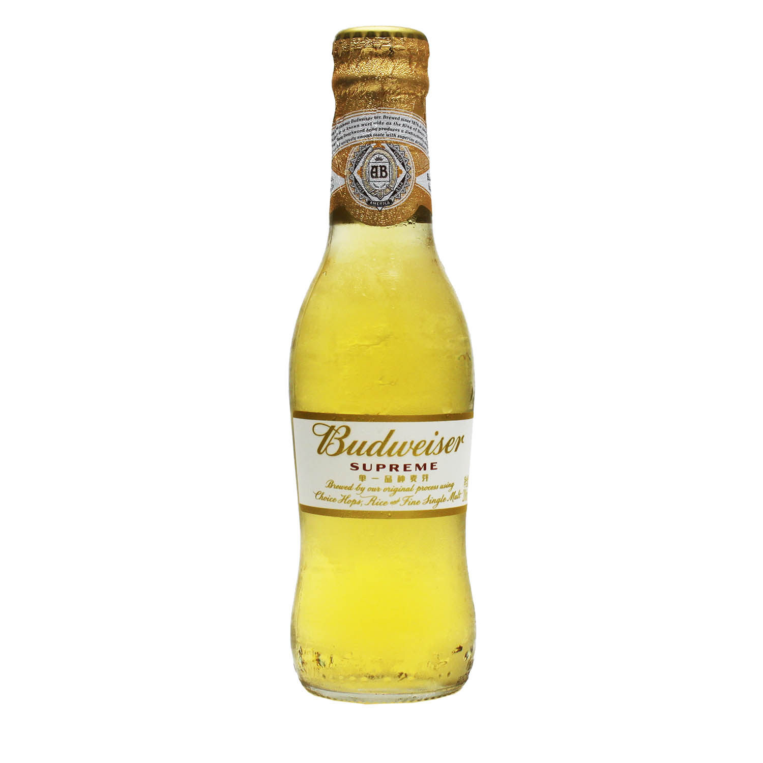 百威金樽啤酒单一品种麦芽200mlx624瓶迷你玻璃瓶中浓度黄啤