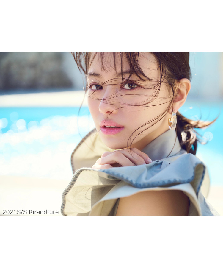 日本三千金贵rir纯元山本舞香海报刺绣荷叶连衣裙