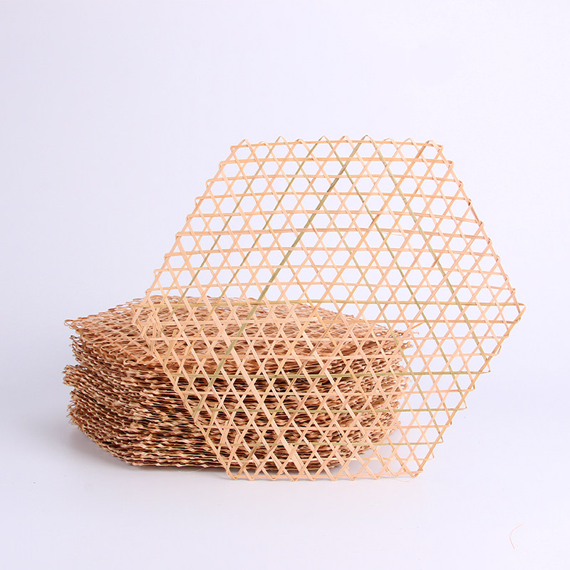 六边型镂空竹编竹网挂饰吊饰幼儿园手工创意diy环境布置装饰材料