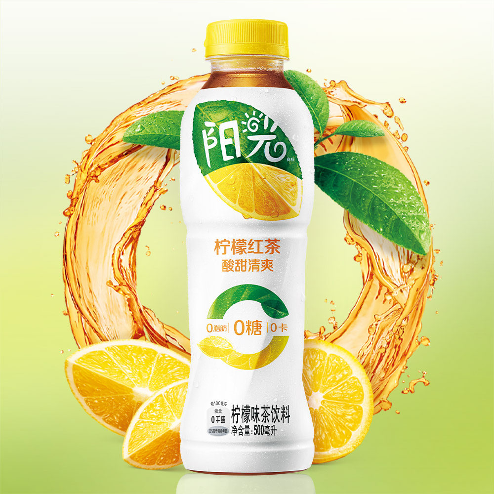 白敬亭代言可口可乐阳光柠檬整箱饮料500ml12瓶囤货调味茶饮料