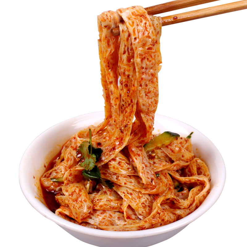 甘肃西北 天水特产小吃 香辣干 牛筋面 宽粉自制辣条满5份送1包邮