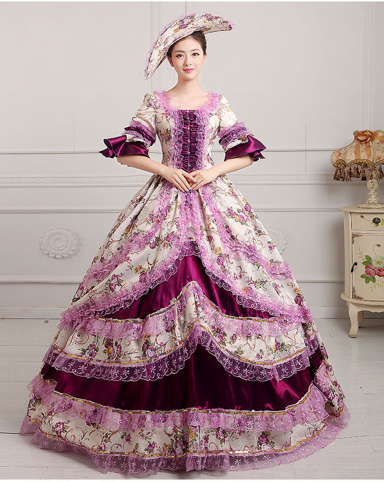 欧洲宫廷女裙欧式复古演出服装贵族公主化装舞会主持艺考服装出租