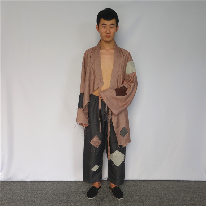 出租古代乞丐服装难民穷人乞讨者古装流民酒鬼洪七公舞台演出服装