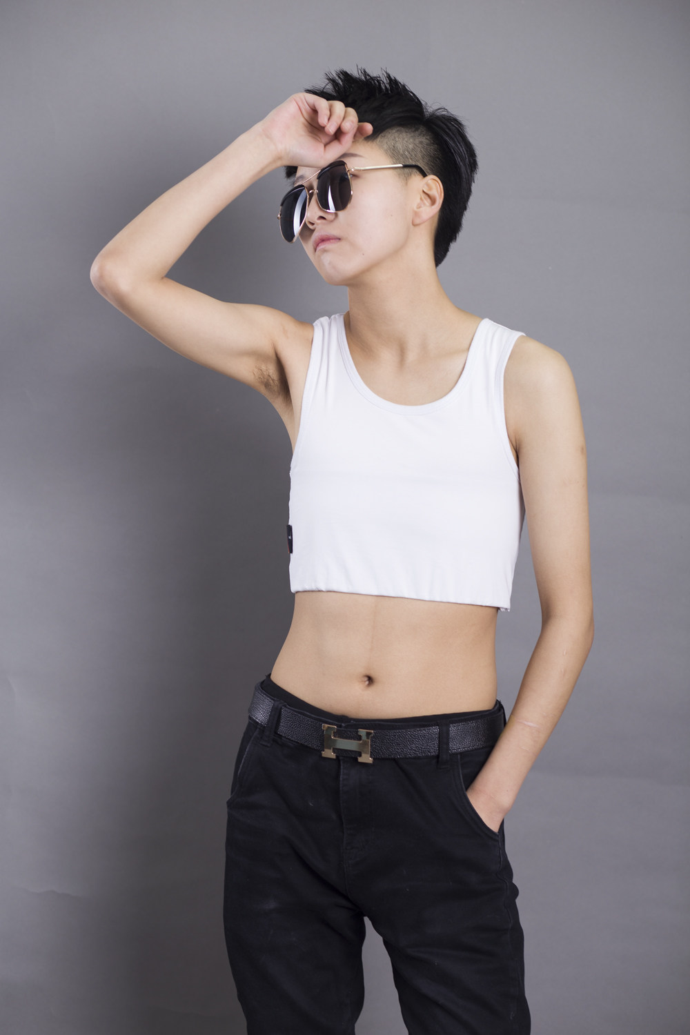 部分限时特价kabiny les t束胸 帅tt加强绷带 角色束胸衣短款背心