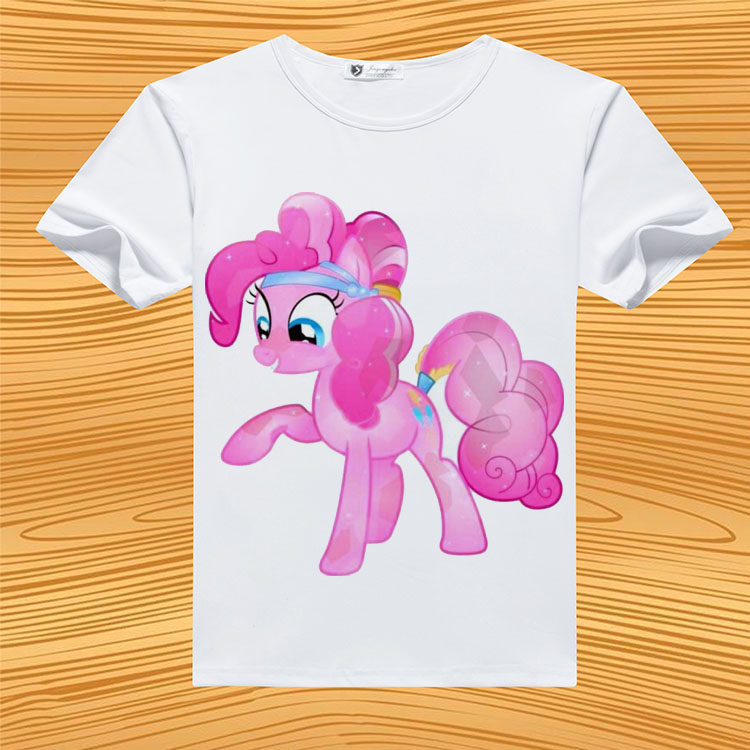 小马宝莉衣服彩虹小马儿童亲子装夏装diy定制印花男女t恤