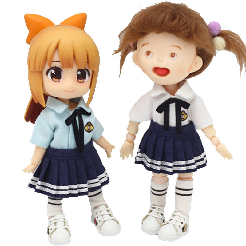 ob11迷你校服现货12分可爱男款女款套装全套bjd娃娃