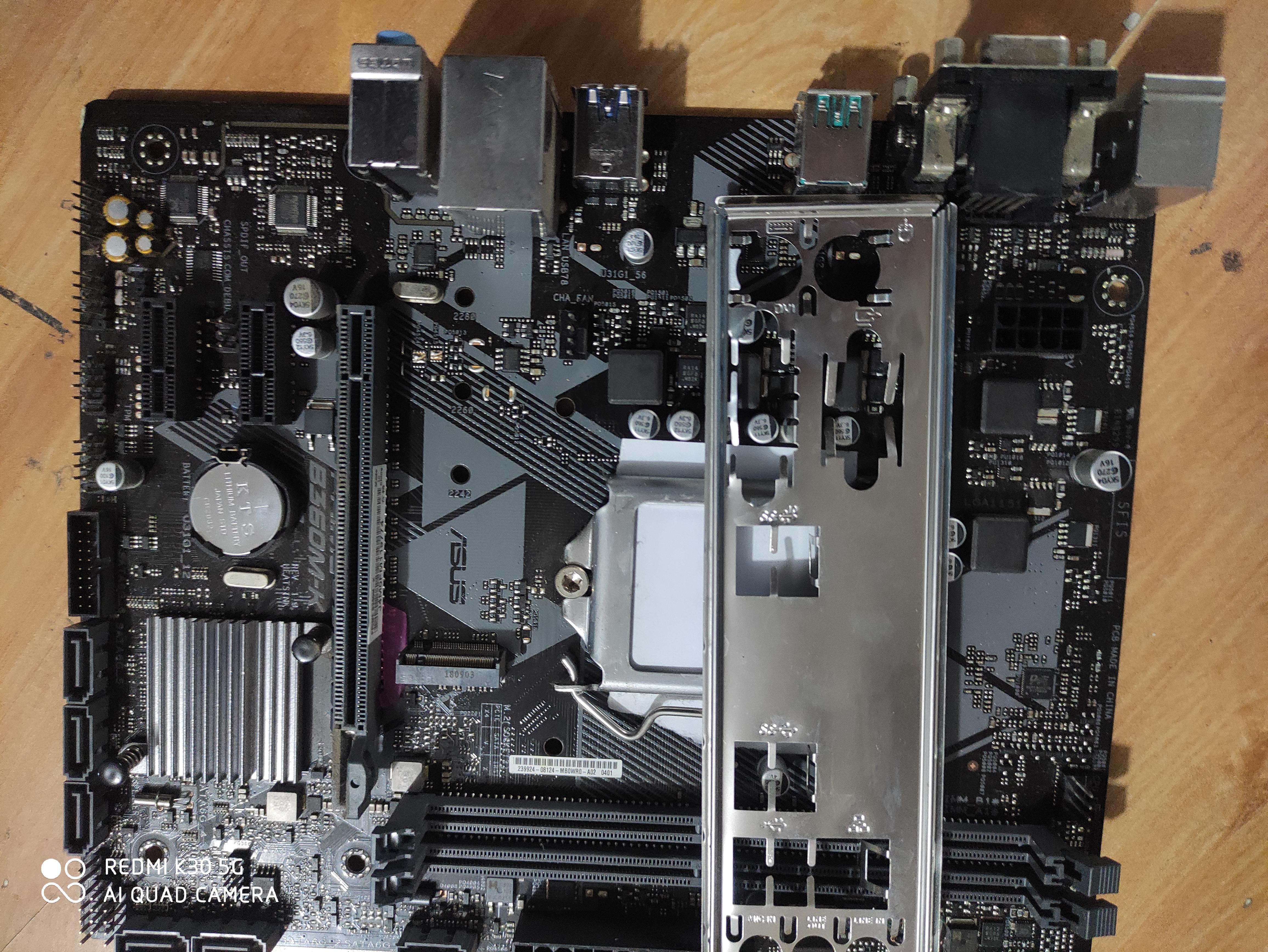 b360mkasus华硕prime主板挡板1151针小板ddr4主板