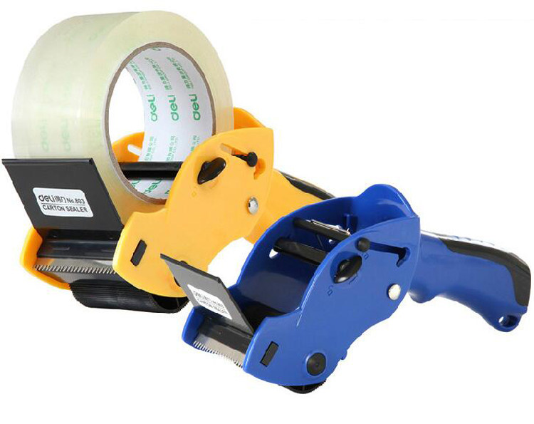 多省包邮得力803封箱器打包胶带机60mm透明胶带切割机手持打包机