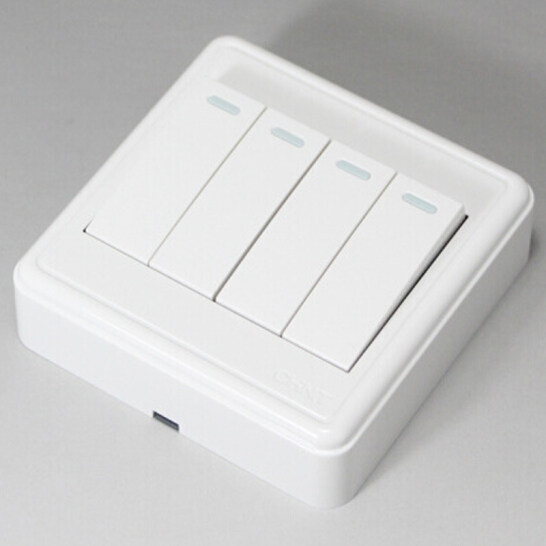 正泰开关插座86型大功率16a安四联4开单控热水器浴霸开关四开面板