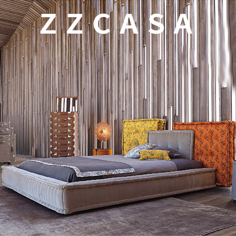 罗奇堡排行榜布艺创意现代轻奢设计师品牌家具定制布艺床