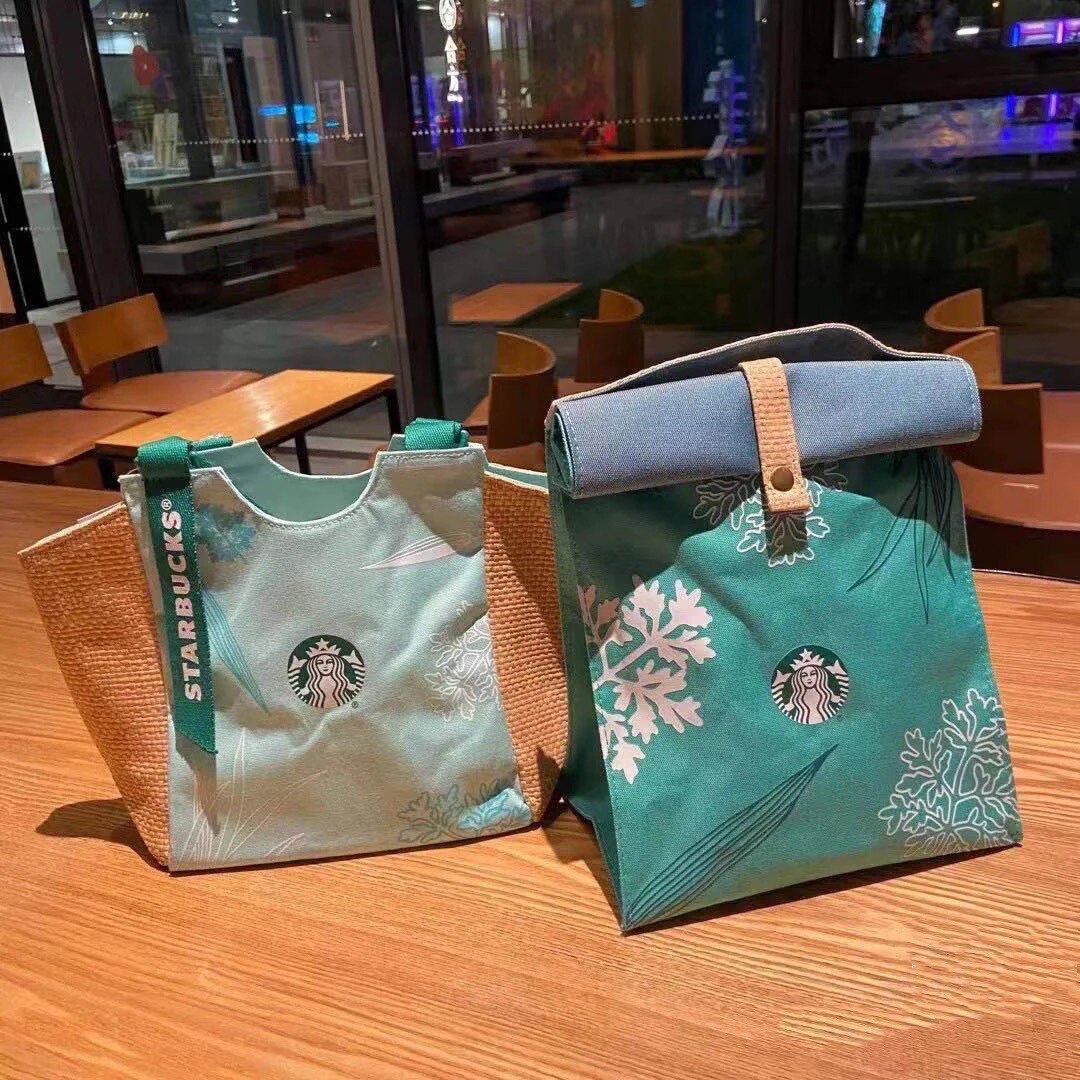 星巴克星冰粽实物随行餐盒饭盒冰逸冰尚百搭通用款女包