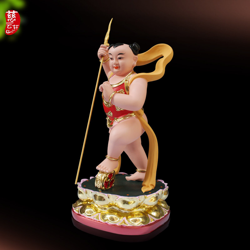 红孩儿佛像善财童子圣婴大王哪吒三太太子树脂供奉摆件
