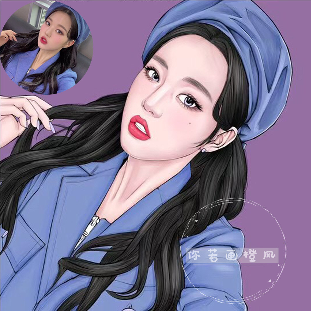 头像手绘定制制作情侣头像真人照转动漫画约稿卡通手绘真人漫画
