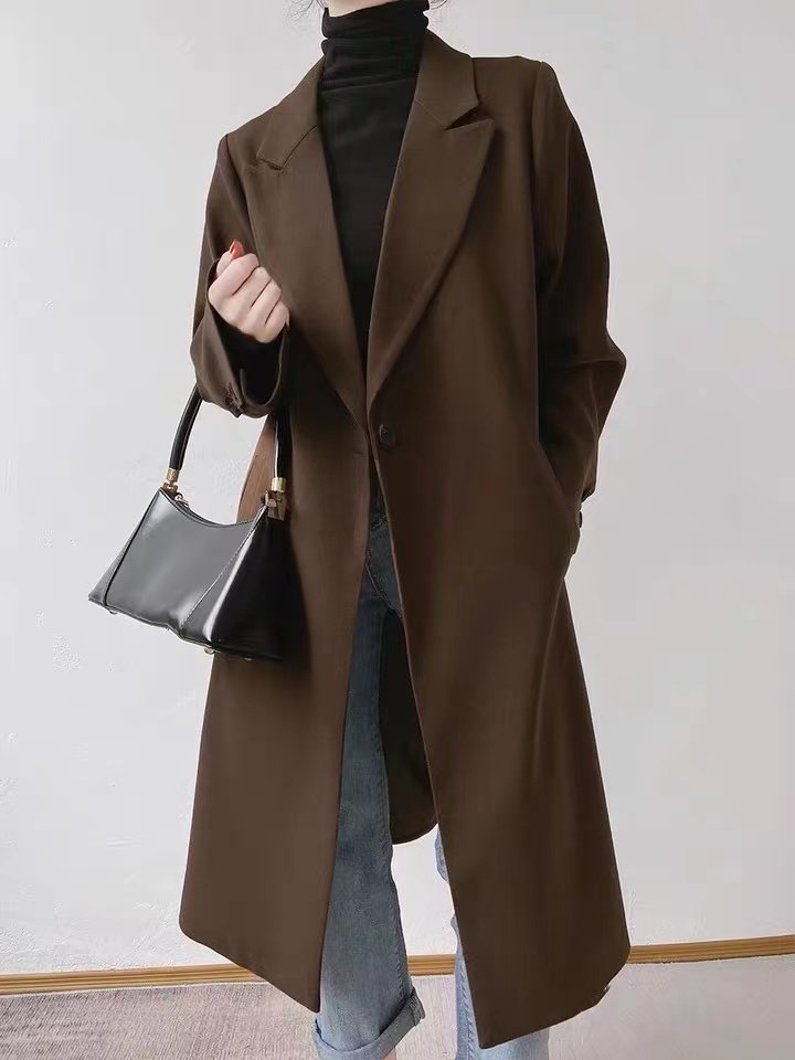 大码女装毛呢大衣摩卡棕色日单外单mm2021秋冬大码女装