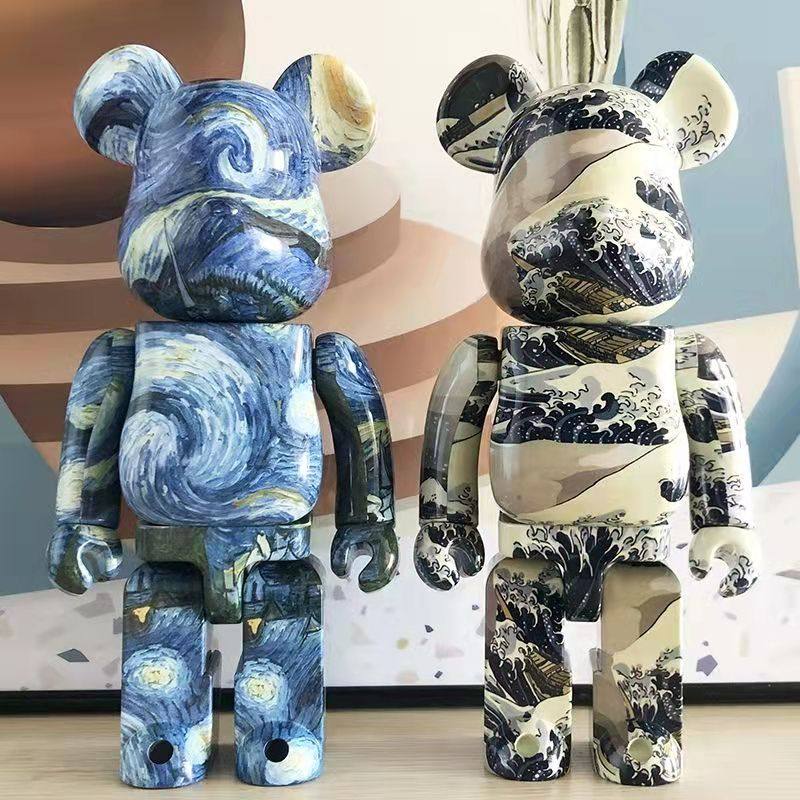 bearbrick1000暴力熊空山基客厅轻奢装饰大摆件积木熊盲盒手办