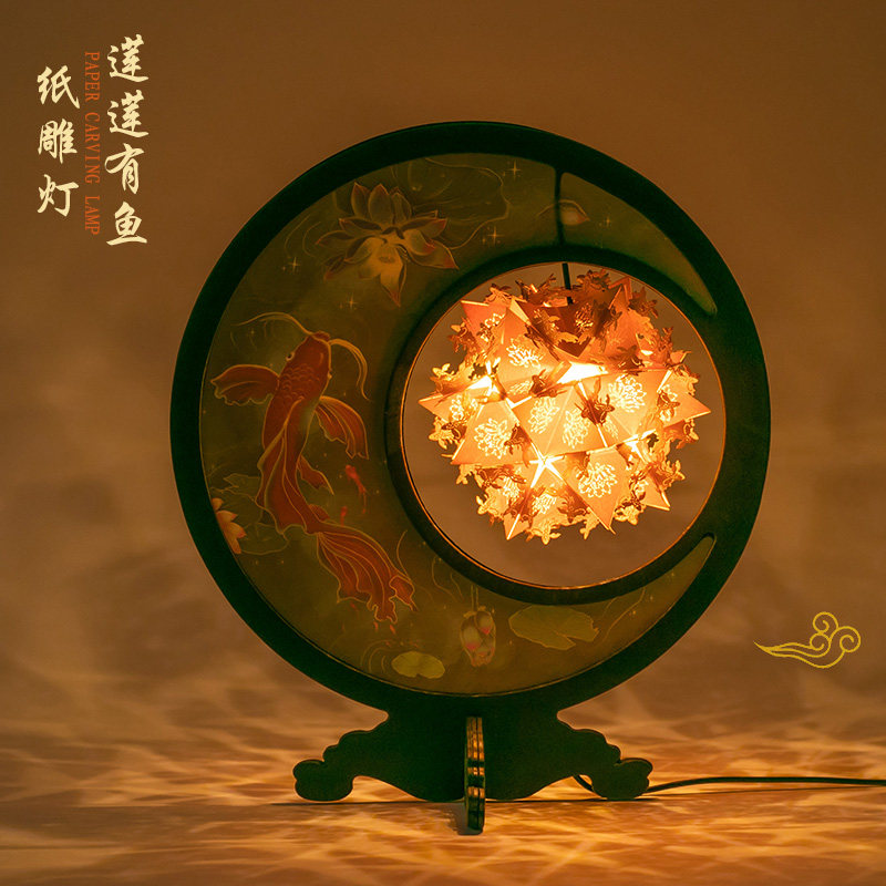 光影纸雕diy材料古风风中国风折纸手工创意装饰台灯