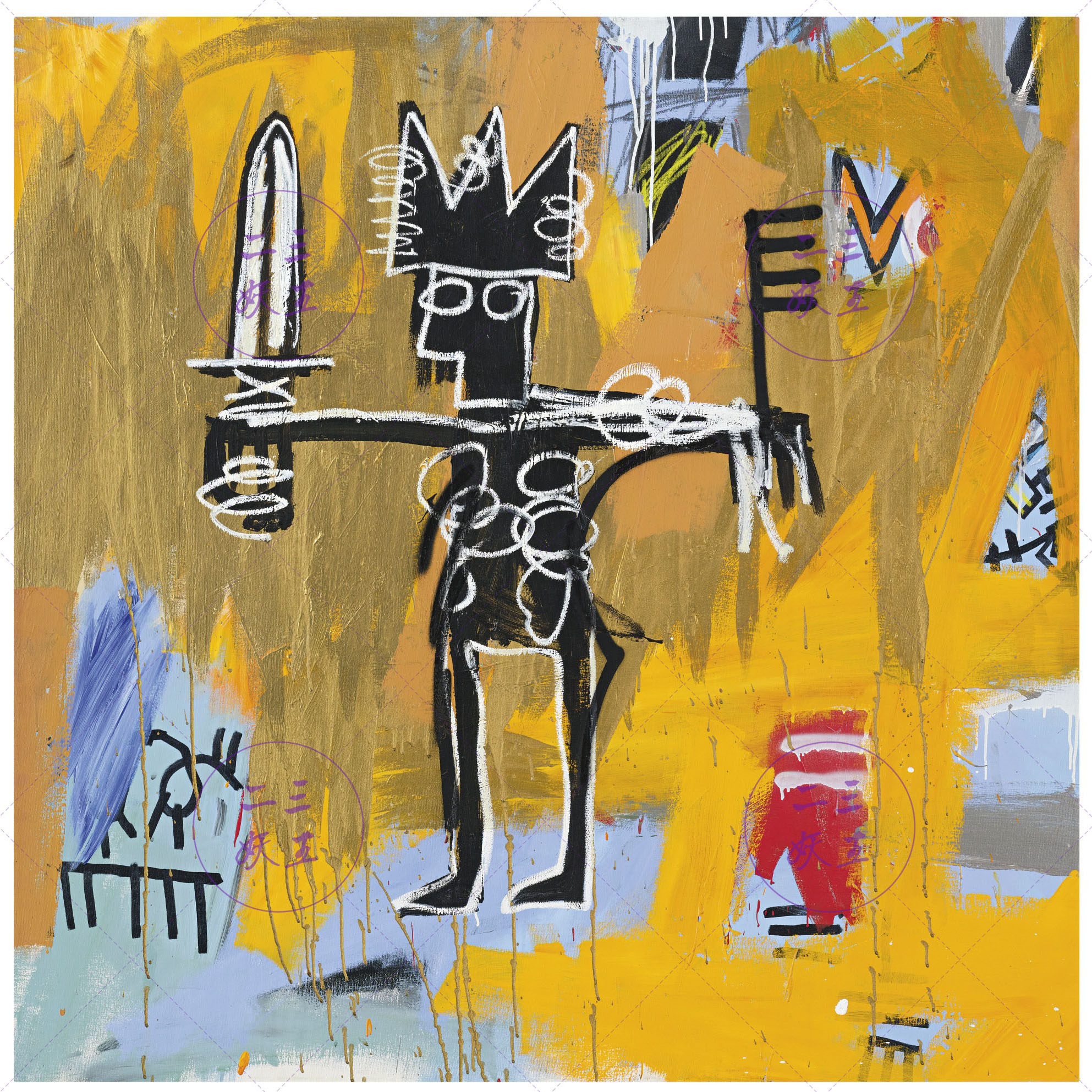 basquiat电子街头涂鸦艺术素材 二三妖王 michel 巴斯奎特jean - 爱购
