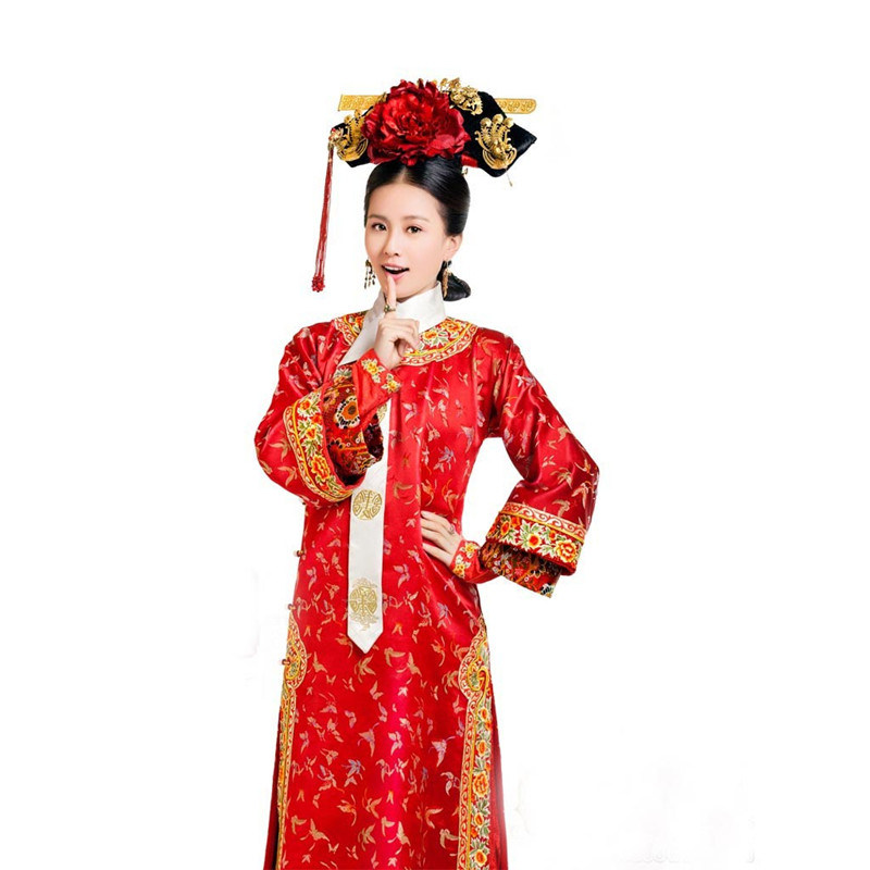 古装影视剧步步惊心若曦清朝格格服满满族绣花民族服装