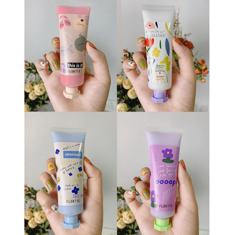 flortte花洛莉亚护手花花公会滋润保湿护手霜