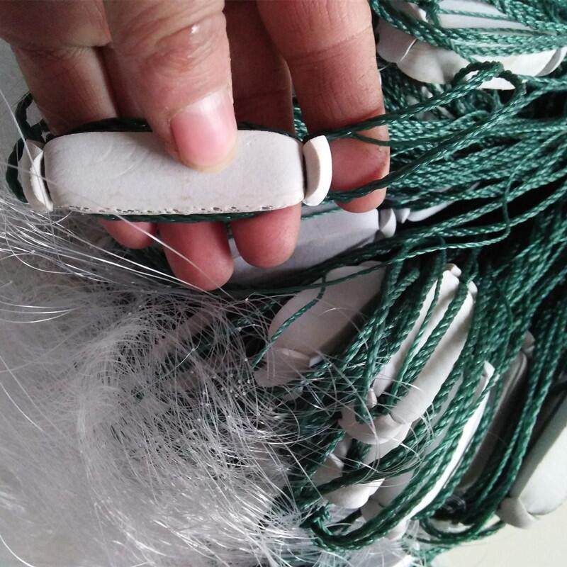 渔网10米15米米高粘网丝网加重100米200米水库鱼网