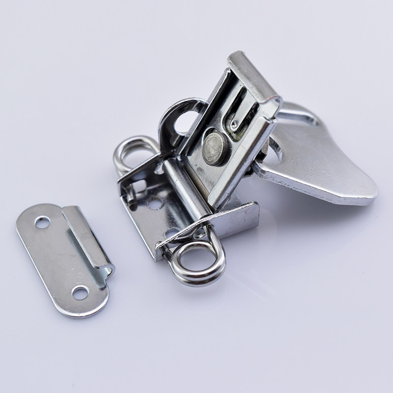 搭扣加厚木箱工具箱锁扣航空箱挂锁碟型暗箱蝴蝶暗箱扣