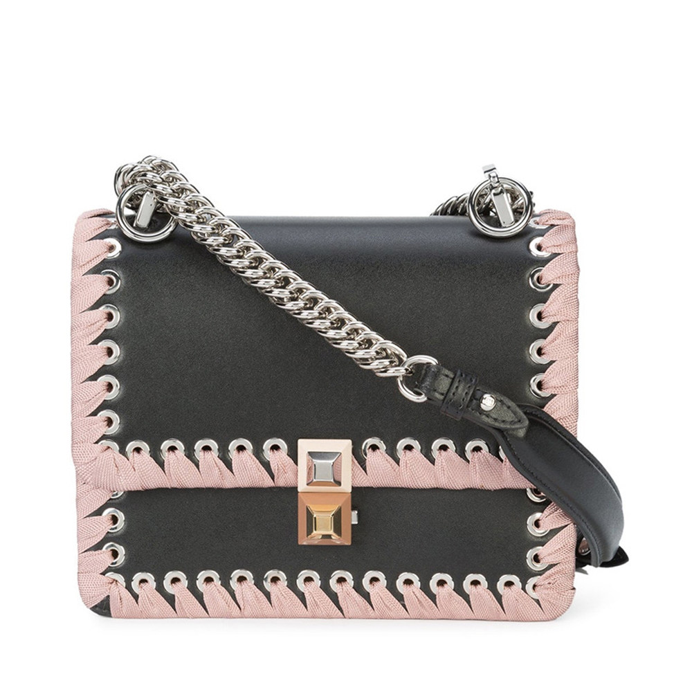 fendi芬迪2020秋冬女士kani绒面面皮单肩女士包袋