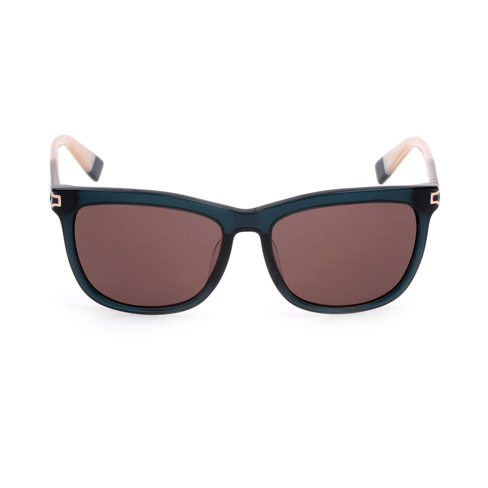 furla芙拉女士亮透绿色镜片棕色板材基础潮流太阳眼镜