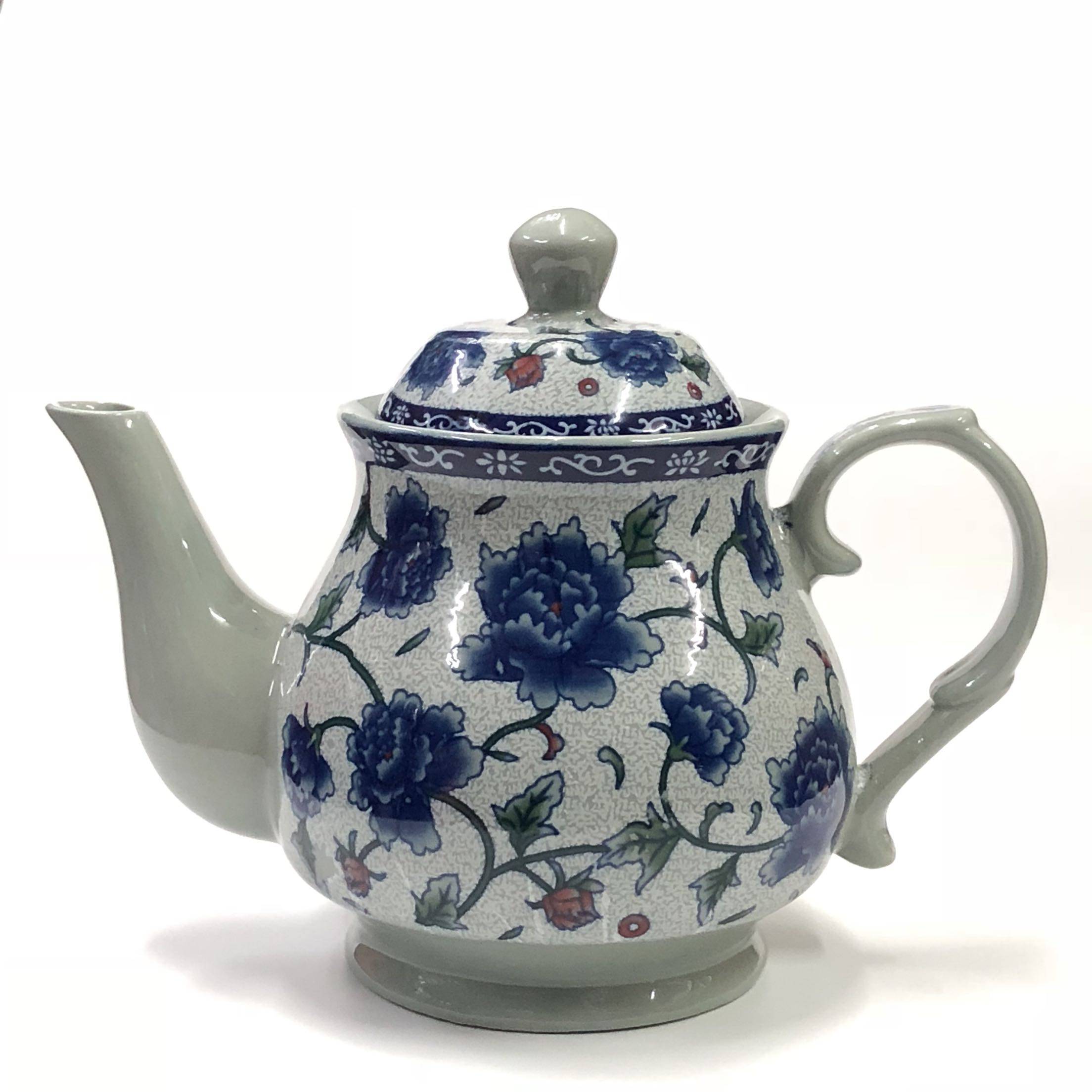 茶壶水壶青花瓷大号小号凉水耐高温陶瓷景德镇茶具冷水壶