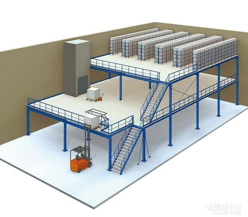 阁楼平台钢构定制组装搭建仓库平台可拆卸隔二层广州重型仓储货架