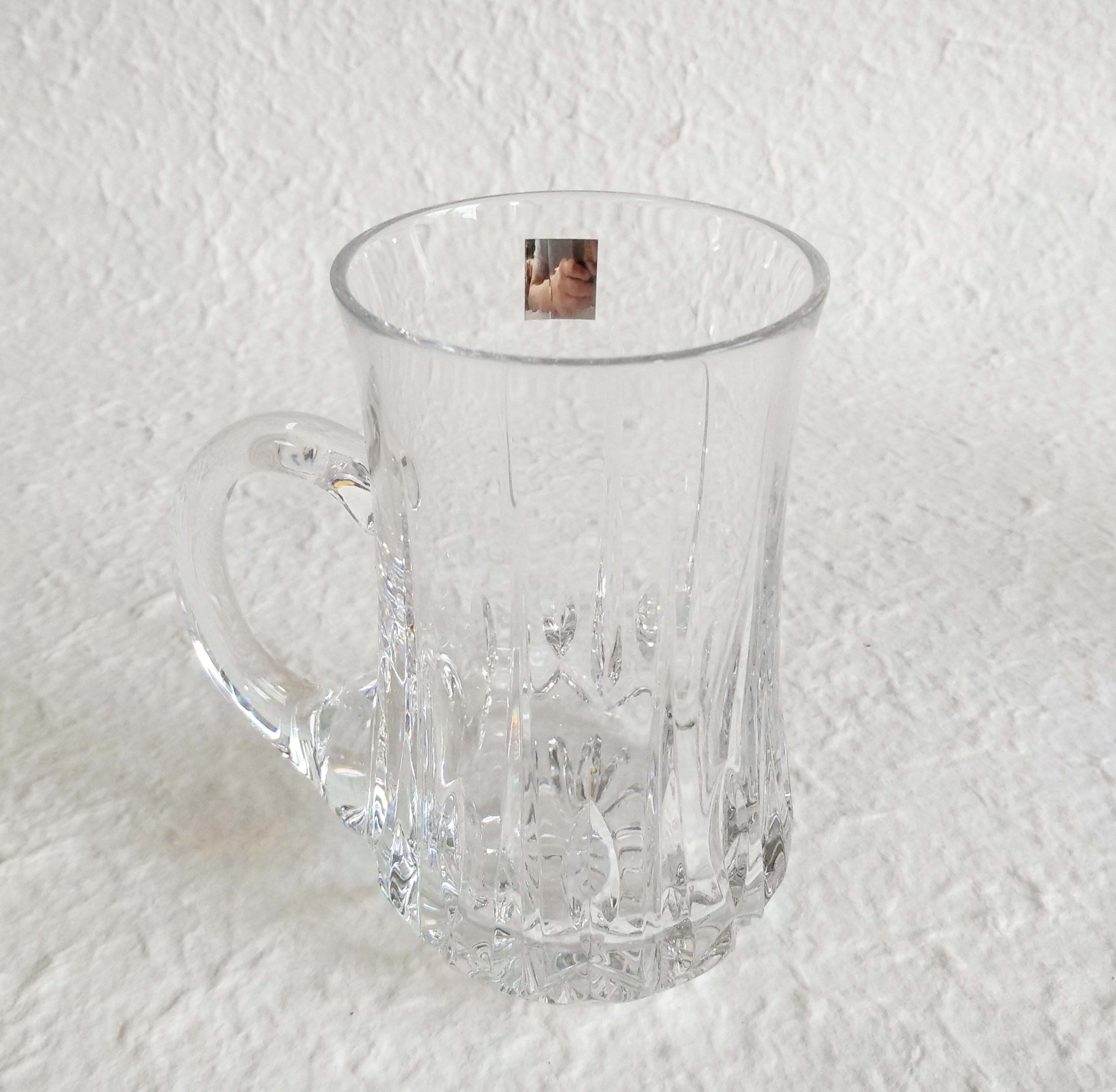 日本中古hoya豪雅水晶玻璃杯啤酒杯饮料雕花带原玻璃杯