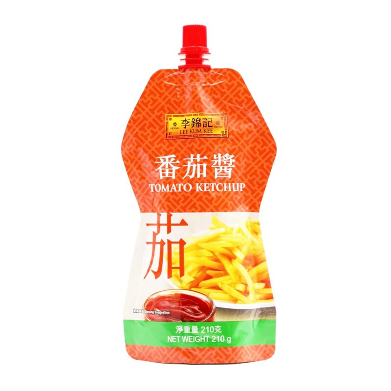 港澳港版李锦记番茄酱西红柿酱汁蘸酱tomatoketchup210g番茄酱