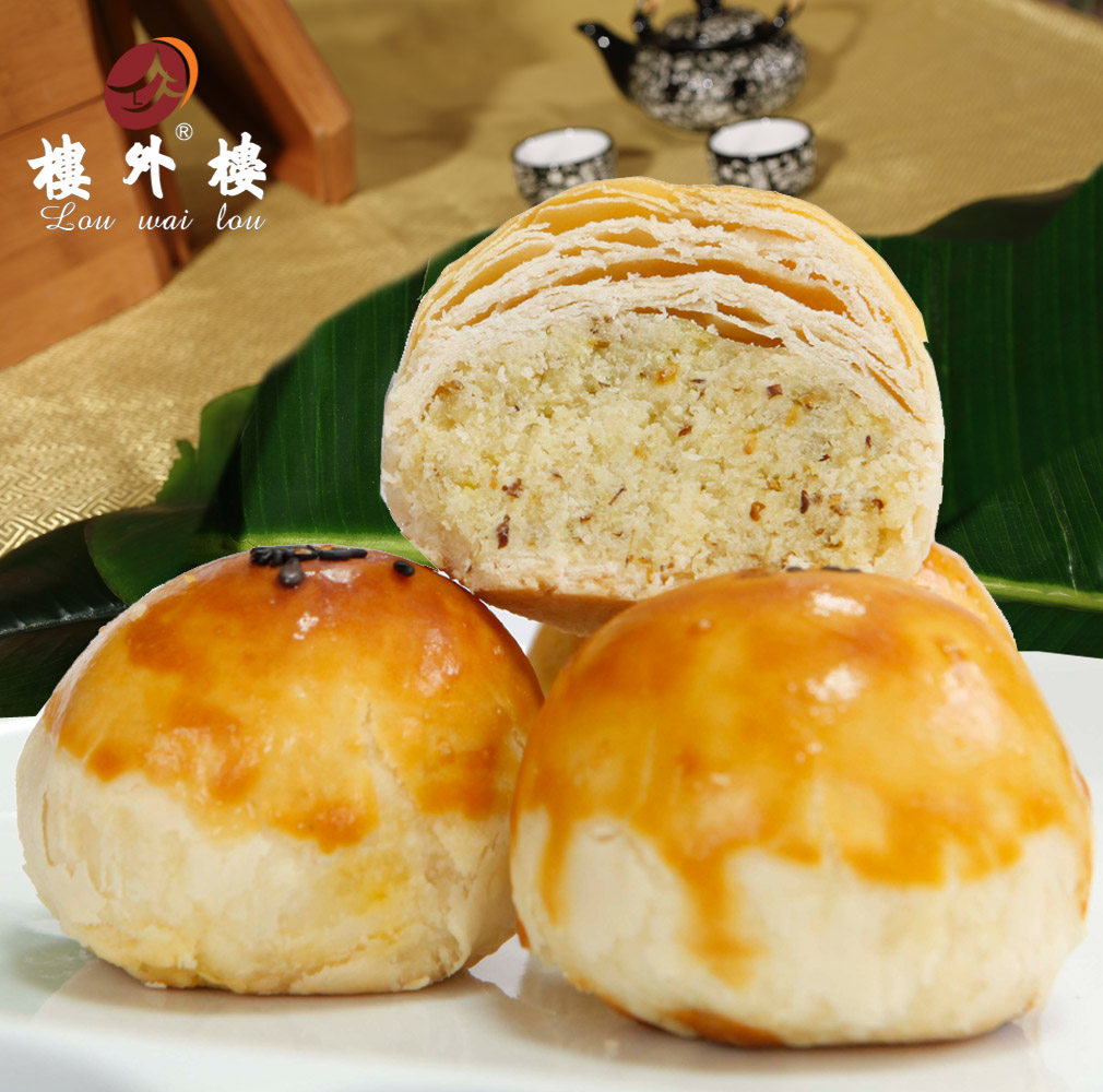 楼外楼手工桂花奶酥6颗180g杭州特产传统糕点零食点心