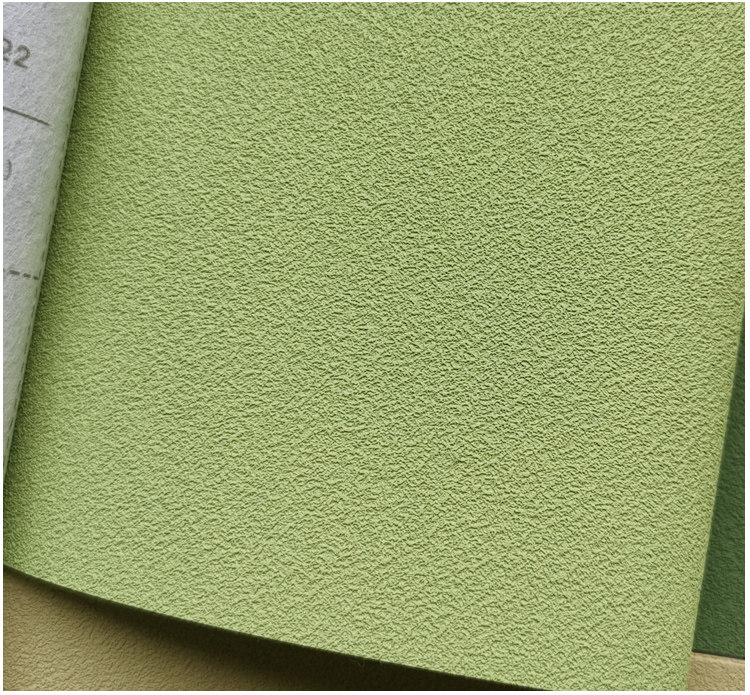 高端凹凸蓝绿孔雀兰迪莫兰壁布颗粒成品硅藻无缝墙布