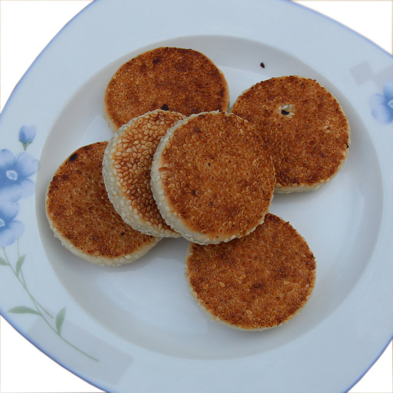 点心 安徽特产散装传统糕点 老式月饼 椒盐小芝麻麻饼