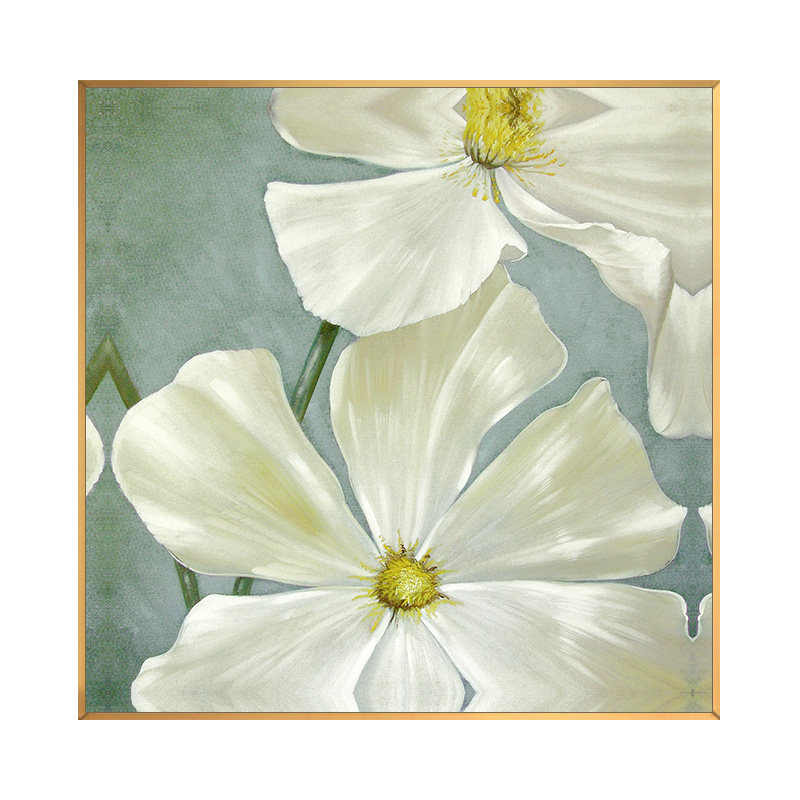 手绘油画客厅沙发背景墙装饰画现代简约花卉壁画餐厅油画