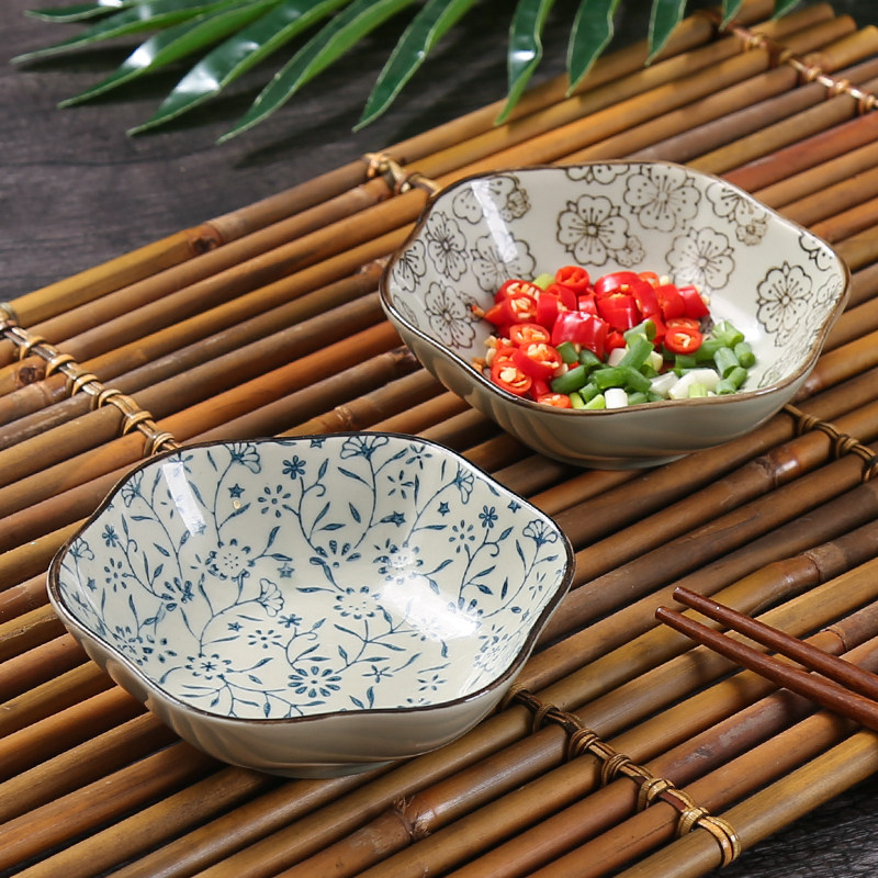 日式陶瓷小碟子调味碟家用圆形酱油碟醋碟厨房蘸料碟酱料碟调料碟