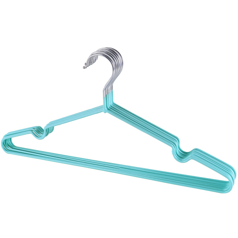 【衣架】10个装浸塑衣架衣服撑家用成人多功能不锈钢挂衣架