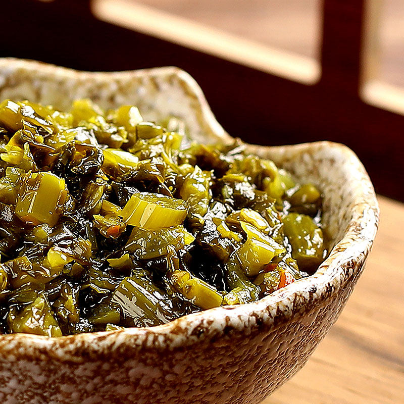 咸菜油菜苔雪菜笋丁微辣安徽宣城特产安徽特产非榨菜下饭咸菜罐装