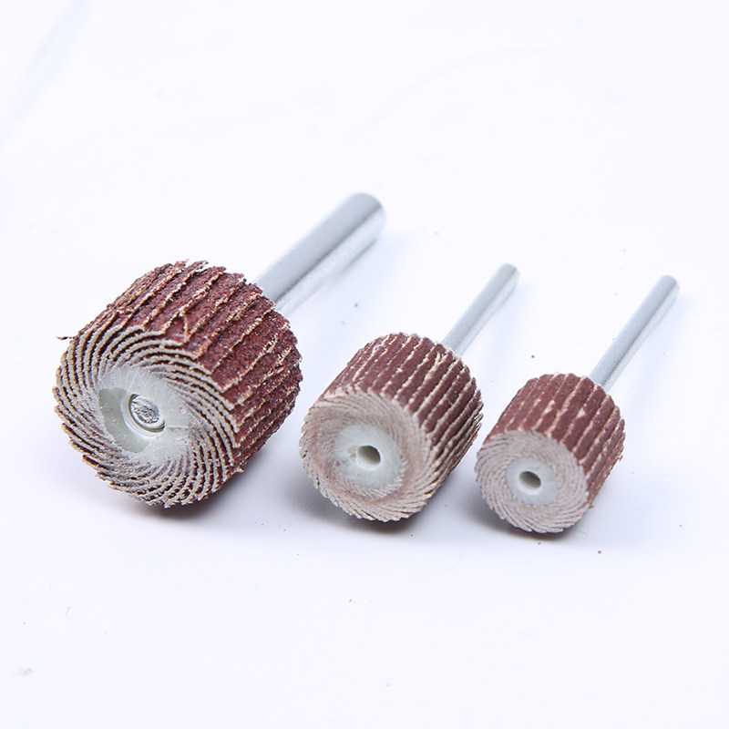 磨头打磨3mm电磨抛光木工百页活柄砂布砂纸磨头
