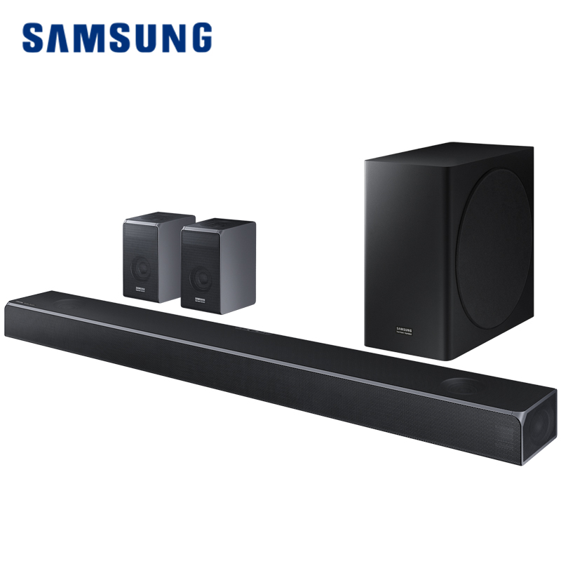 samsung/三星 hw-q90r/xz7.1.4杜比全景声无线蓝牙回音壁电视音响