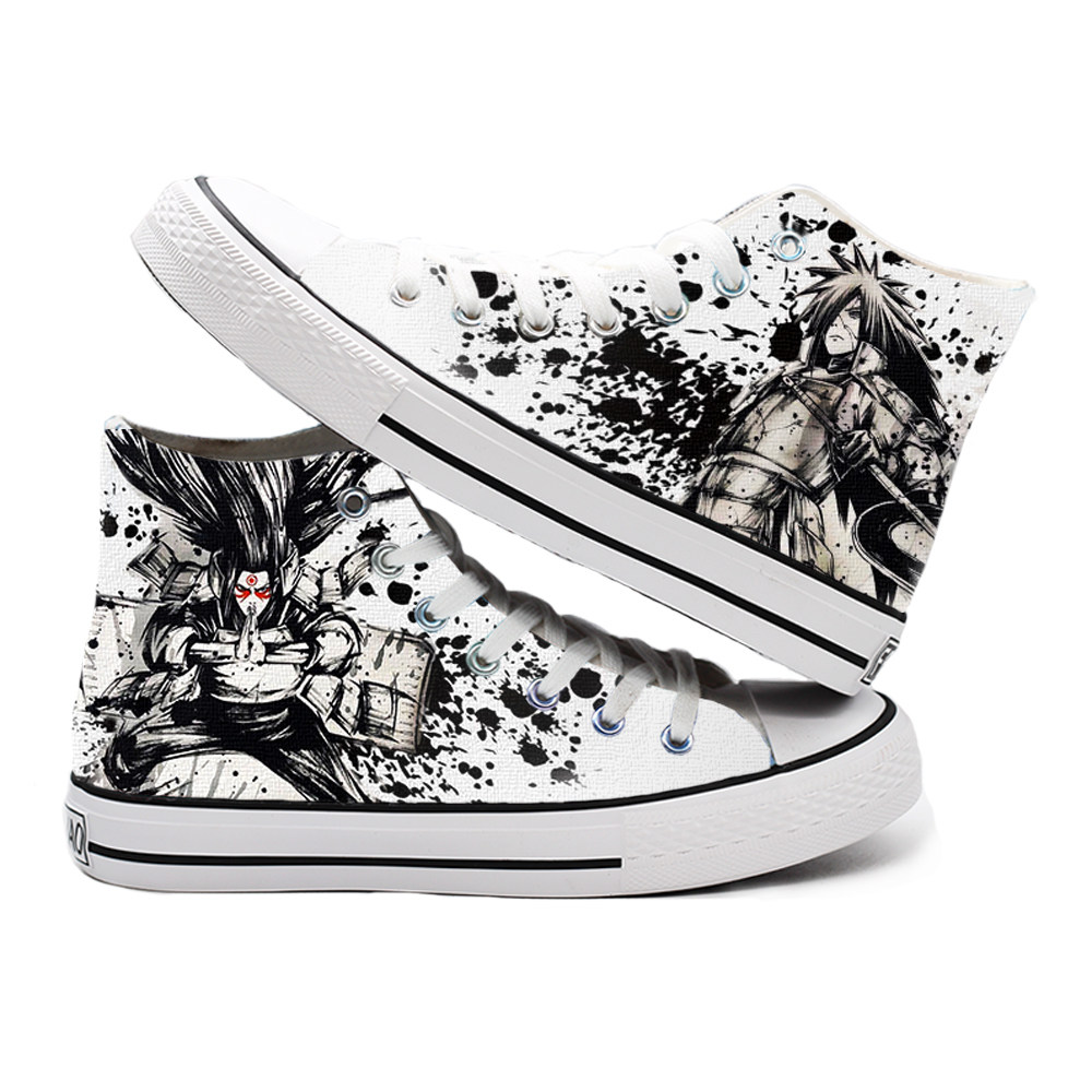 回力彩绘帆布布鞋手绘火影忍者联名涂鸦卡西带土帆布鞋