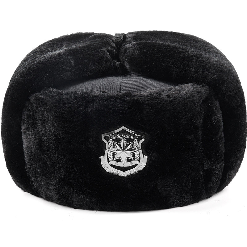 帽子正品加厚冬季保安棉帽男女执勤帽子