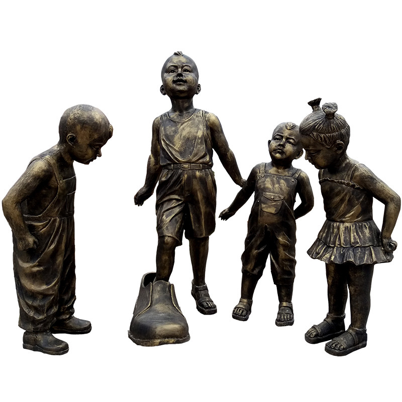 玩耍玻璃钢儿童雕塑校园景观小品摆件童真童趣摆件