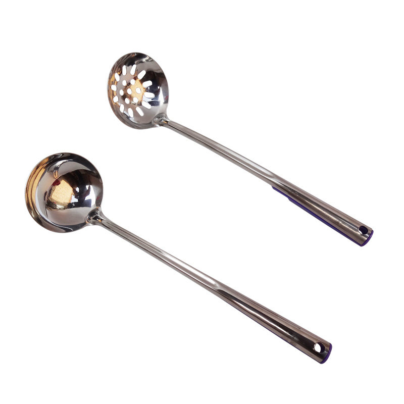 厨司令火锅汤勺漏勺长柄家用小号勺子粥勺加厚汤勺