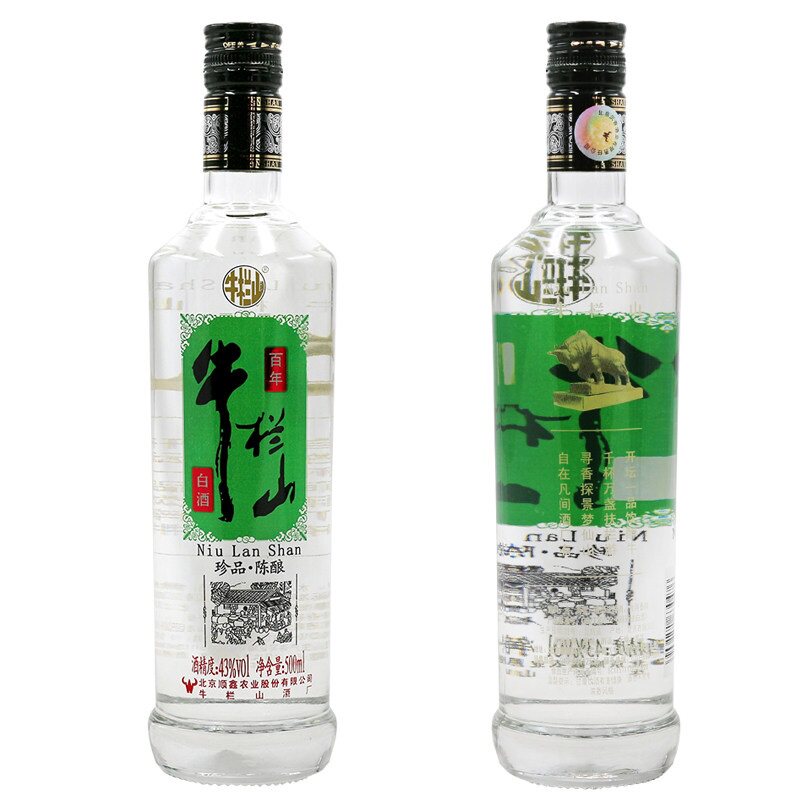 43度百年牛栏山白酒珍品陈酿 500ml/瓶