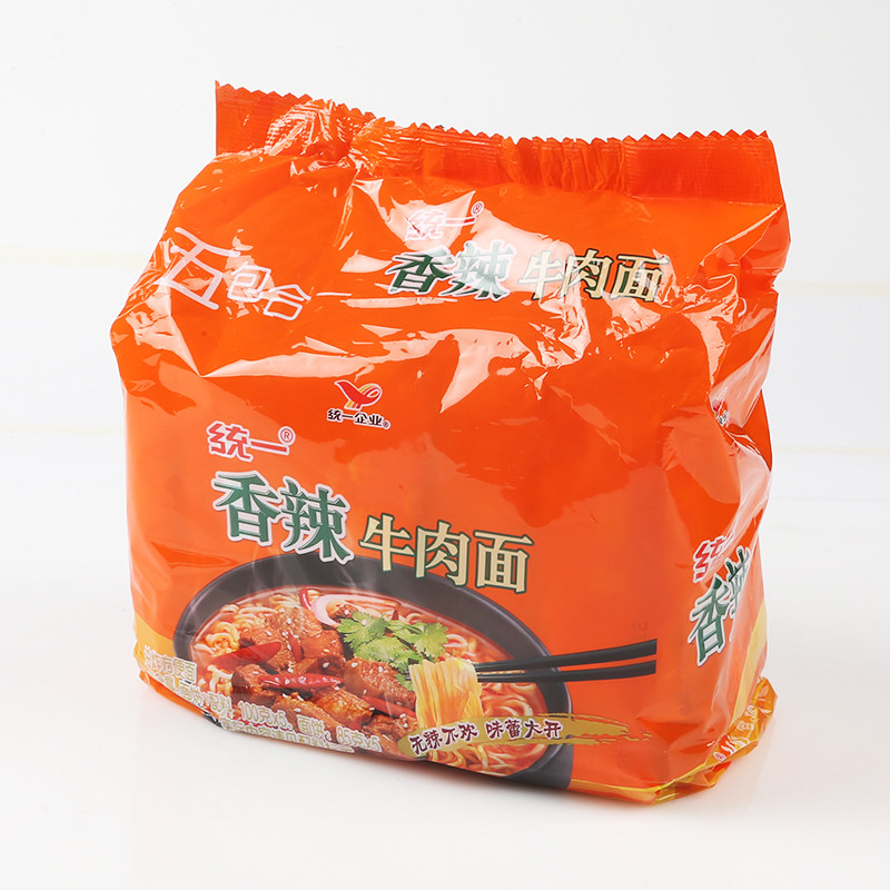 统一100香辣牛肉面五连包 100克*5包/组